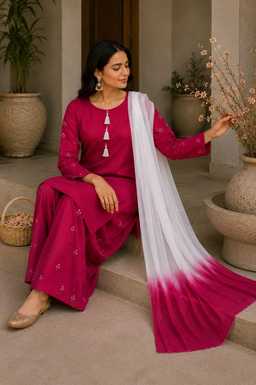 Hand Embroidered 3PC Suit