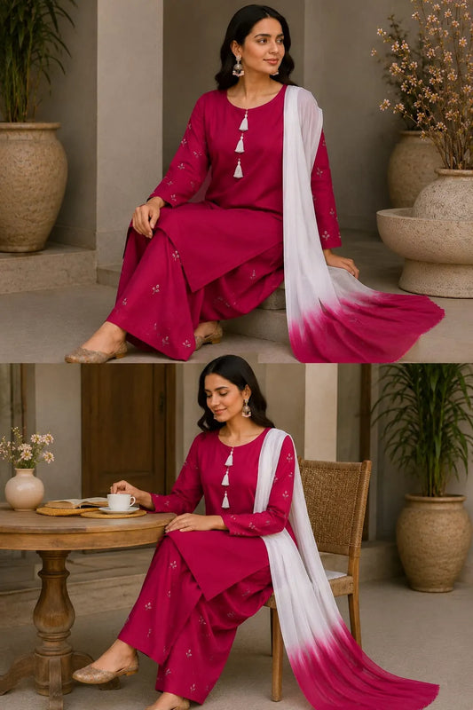 Hand Embroidered 3PC Suit