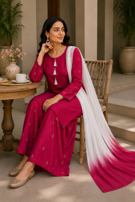 Hand Embroidered 3PC Suit