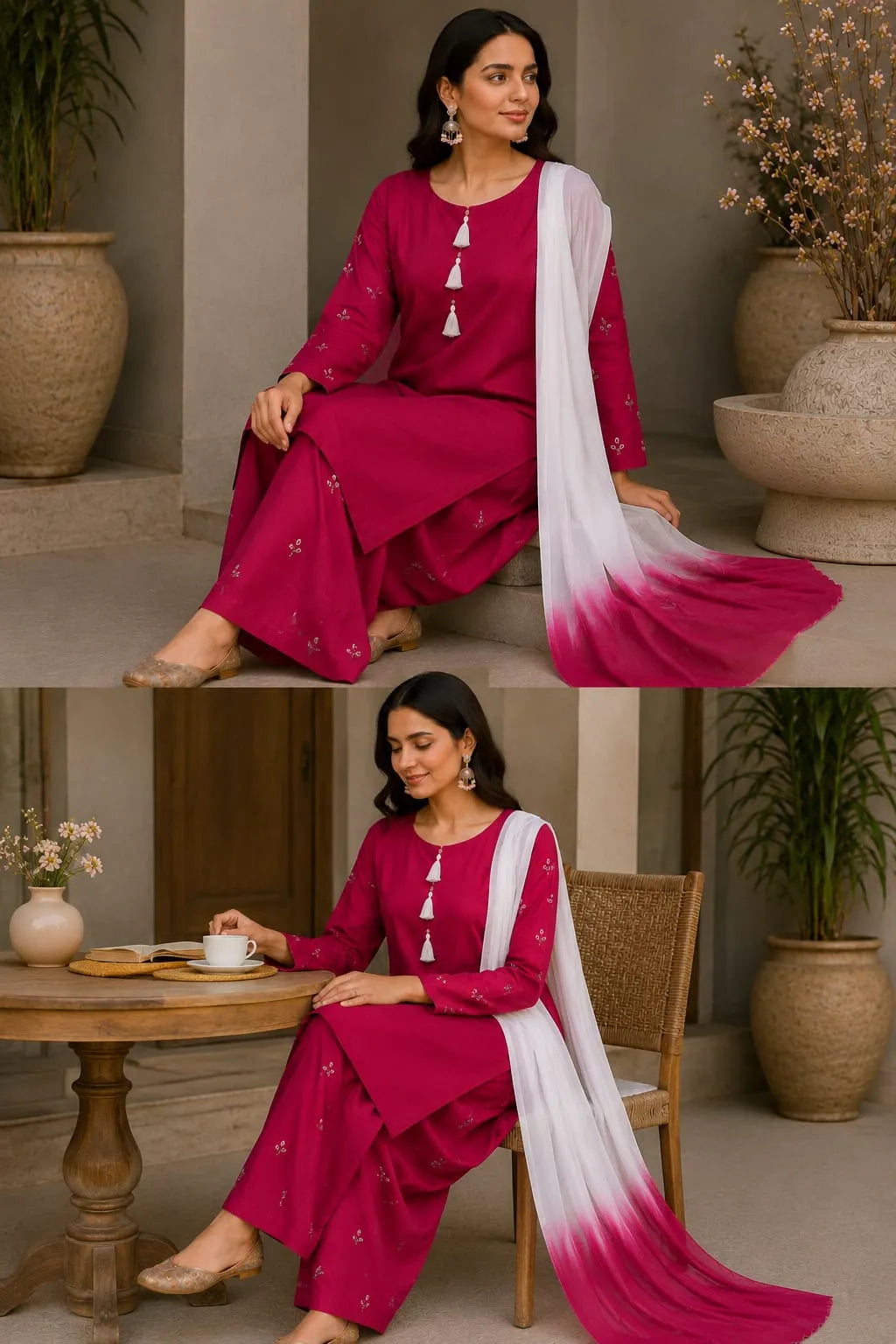 Hand Embroidered 3PC Suit