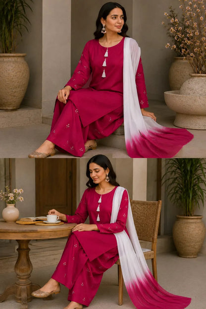 Hand Embroidered 3PC Suit