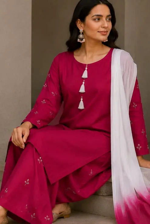 Hand Embroidered 3PC Suit